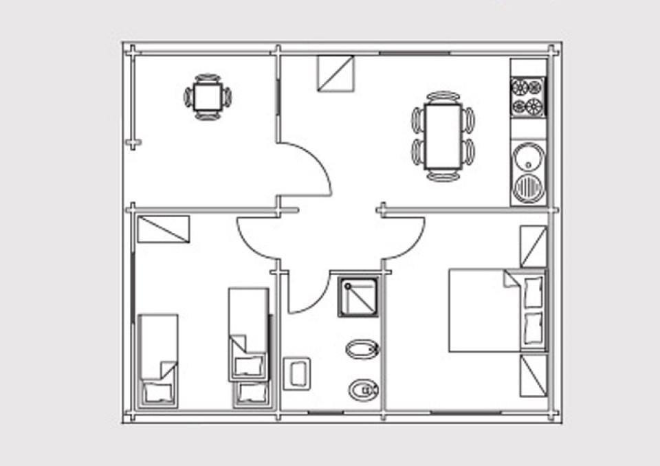 Bungalow Trilocale